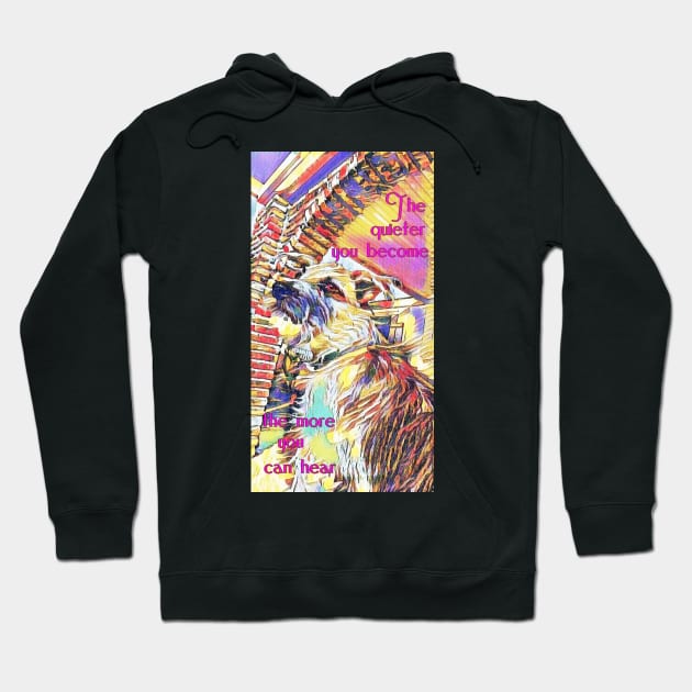 Wise Colorful Dog King Hoodie by slippyhippy